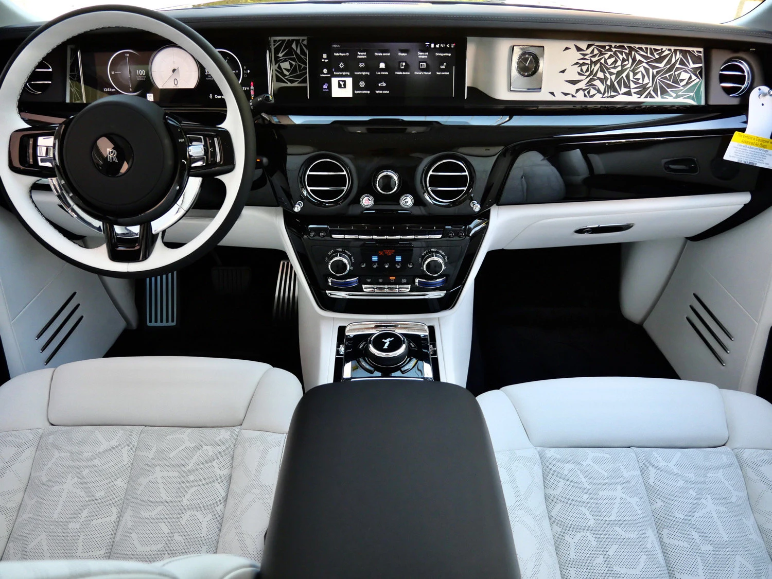 2027 Rolls-Royce Phantom interior, Grace White