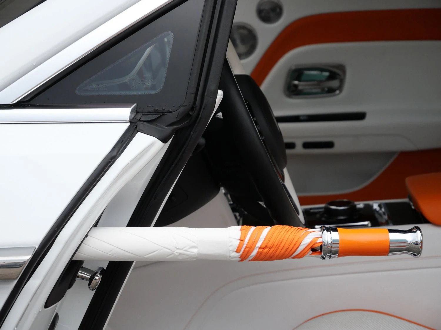 2024 Rolls-Royce Spectre interior, door panel, Mandarin