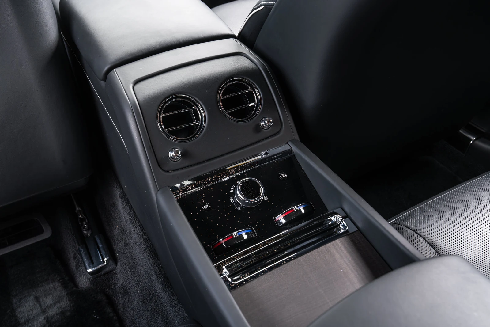 2024 Rolls-Royce Spectre interior, center console, Black