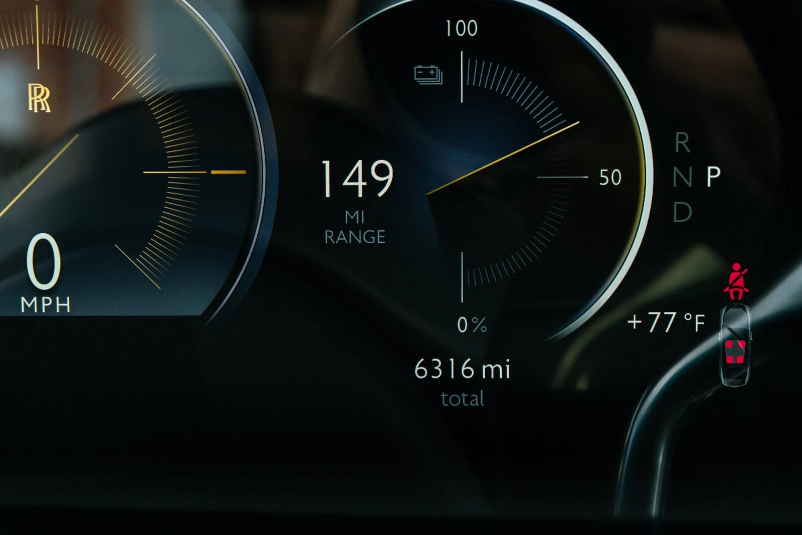 2024 Rolls-Royce Spectre interior, Black