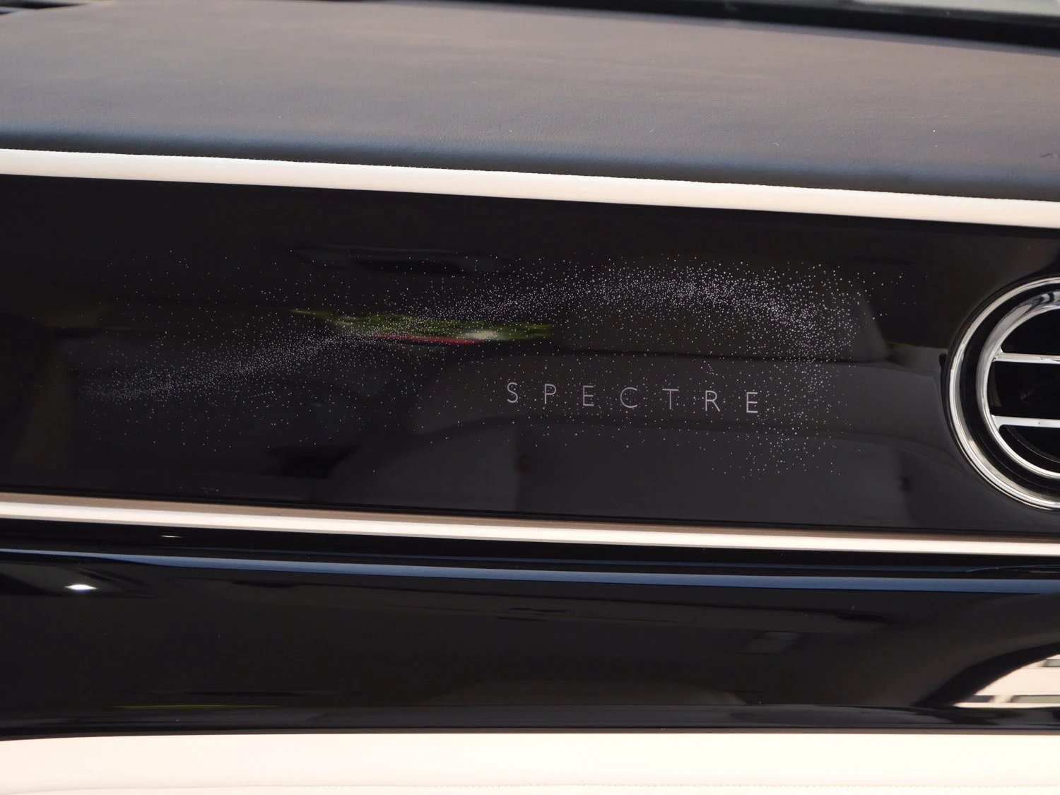 2025 Rolls-Royce Spectre interior, door sill, Grace White