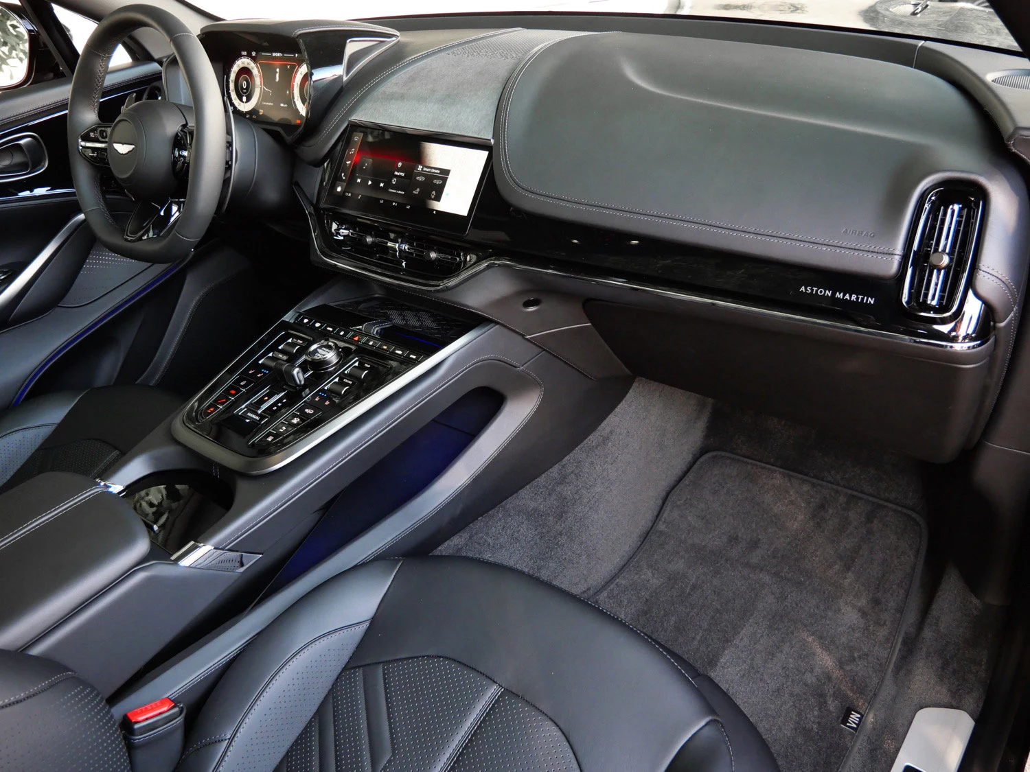 2026 Aston Martin DBX S interior, Onyx Black - Semi Aniline