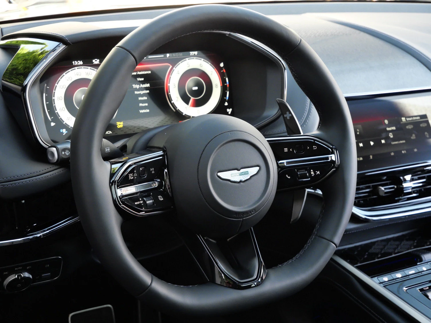 2026 Aston Martin DBX S interior, Onyx Black - Semi Aniline