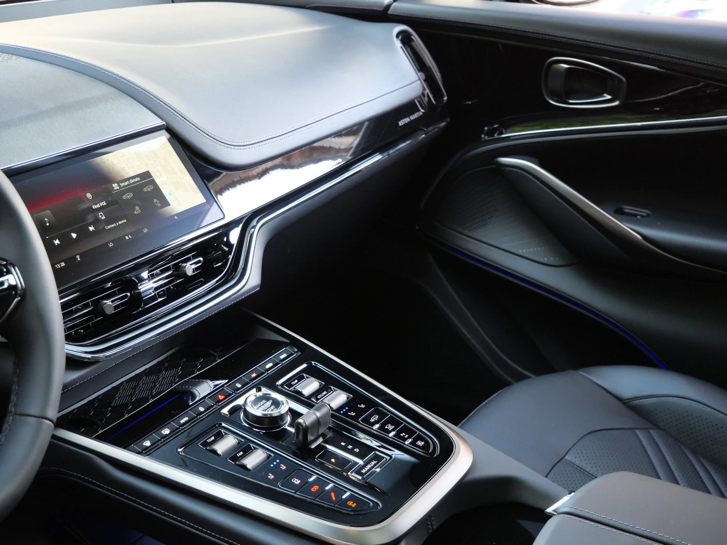 2026 Aston Martin DBX S interior, Onyx Black - Semi Aniline