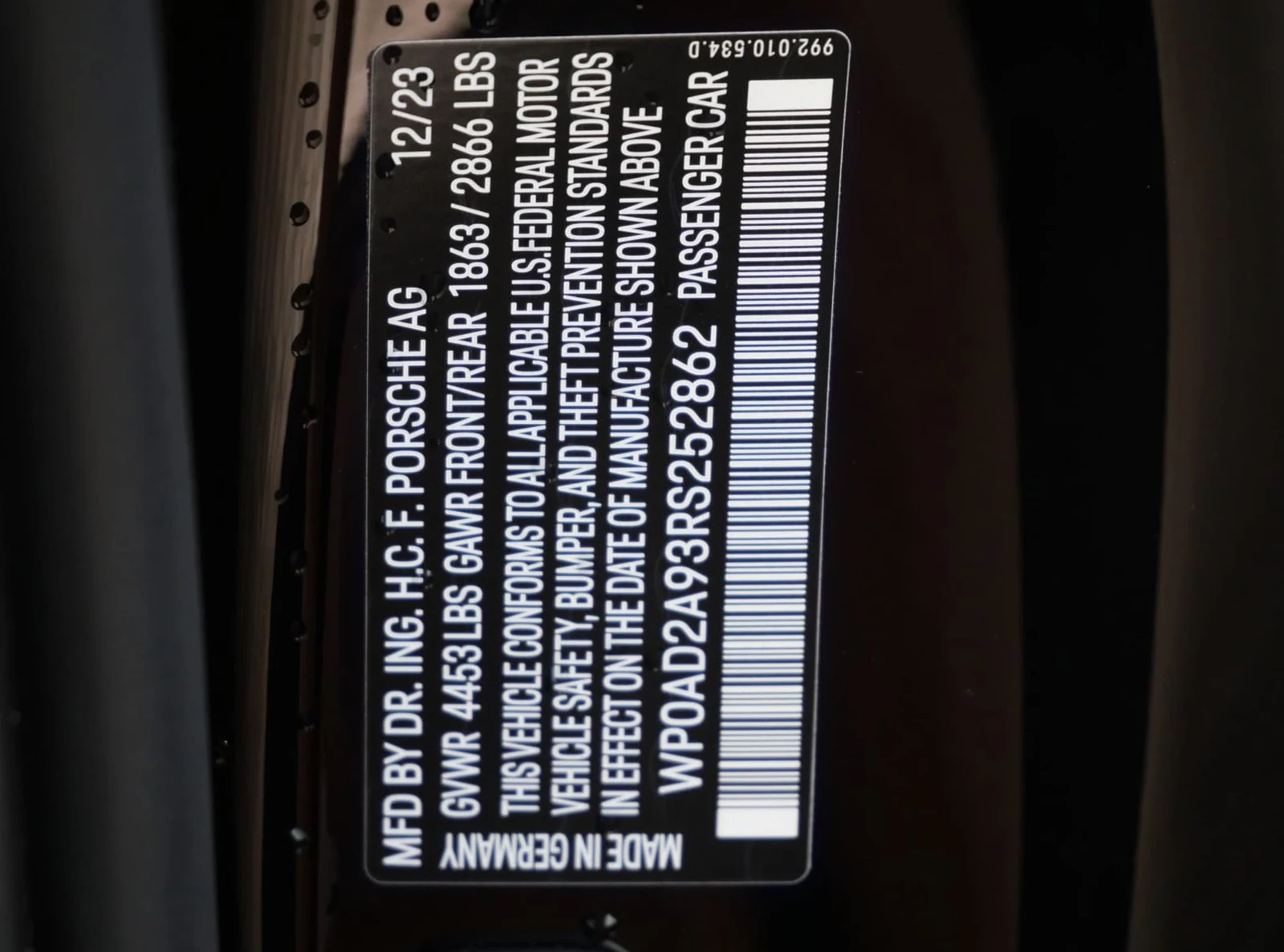 2024 Porsche 911 Turbo S (992.1), 24/24