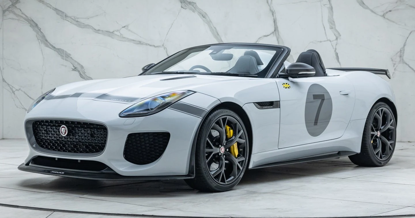 Jaguar F-Type Project 7 · Glacier White · Romans International