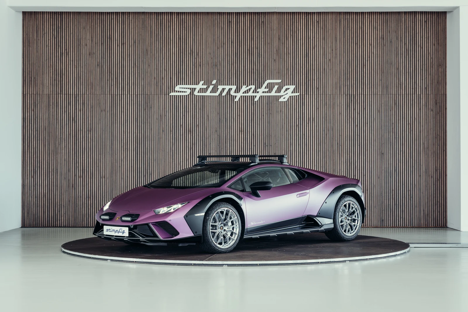 Lamborghini Huracán Sterrato, full-car front three-quarter view.