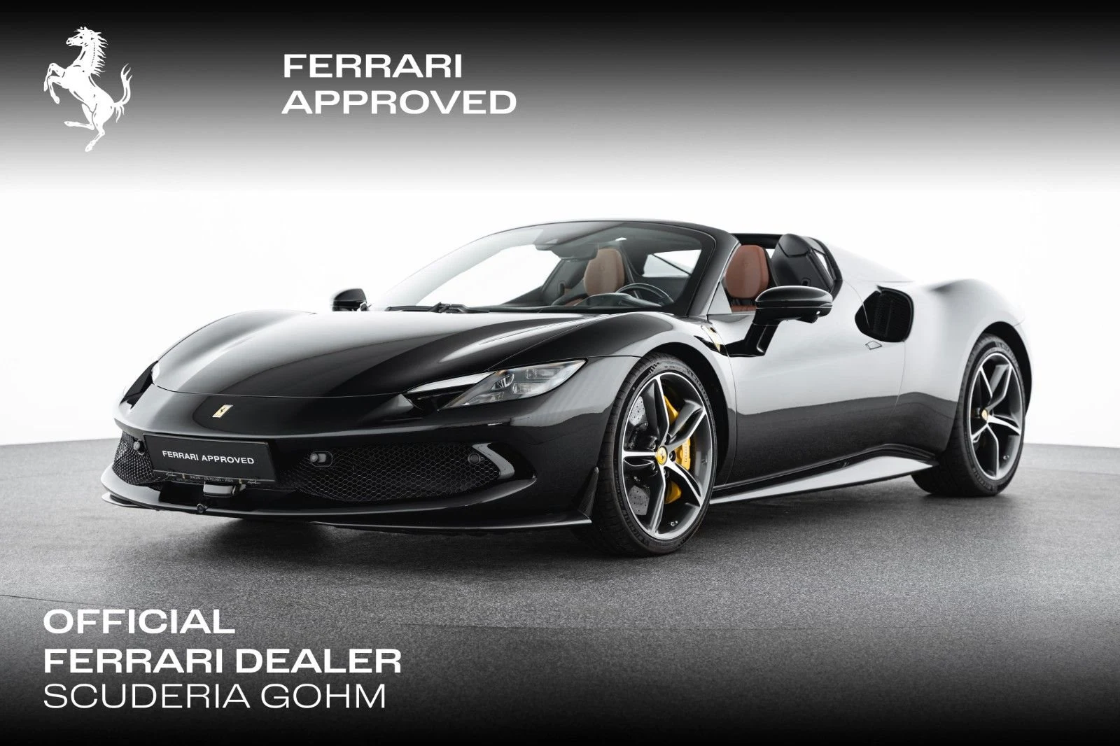 Ferrari 296 GTS, full-car front three-quarter view.