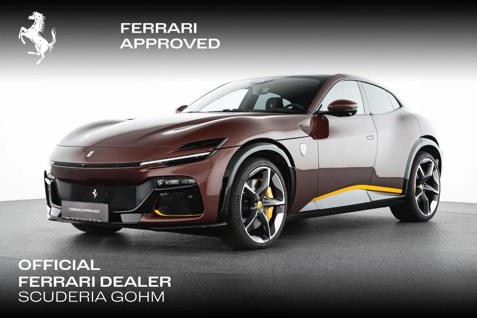 Ferrari Purosangue, full-car front three-quarter view.