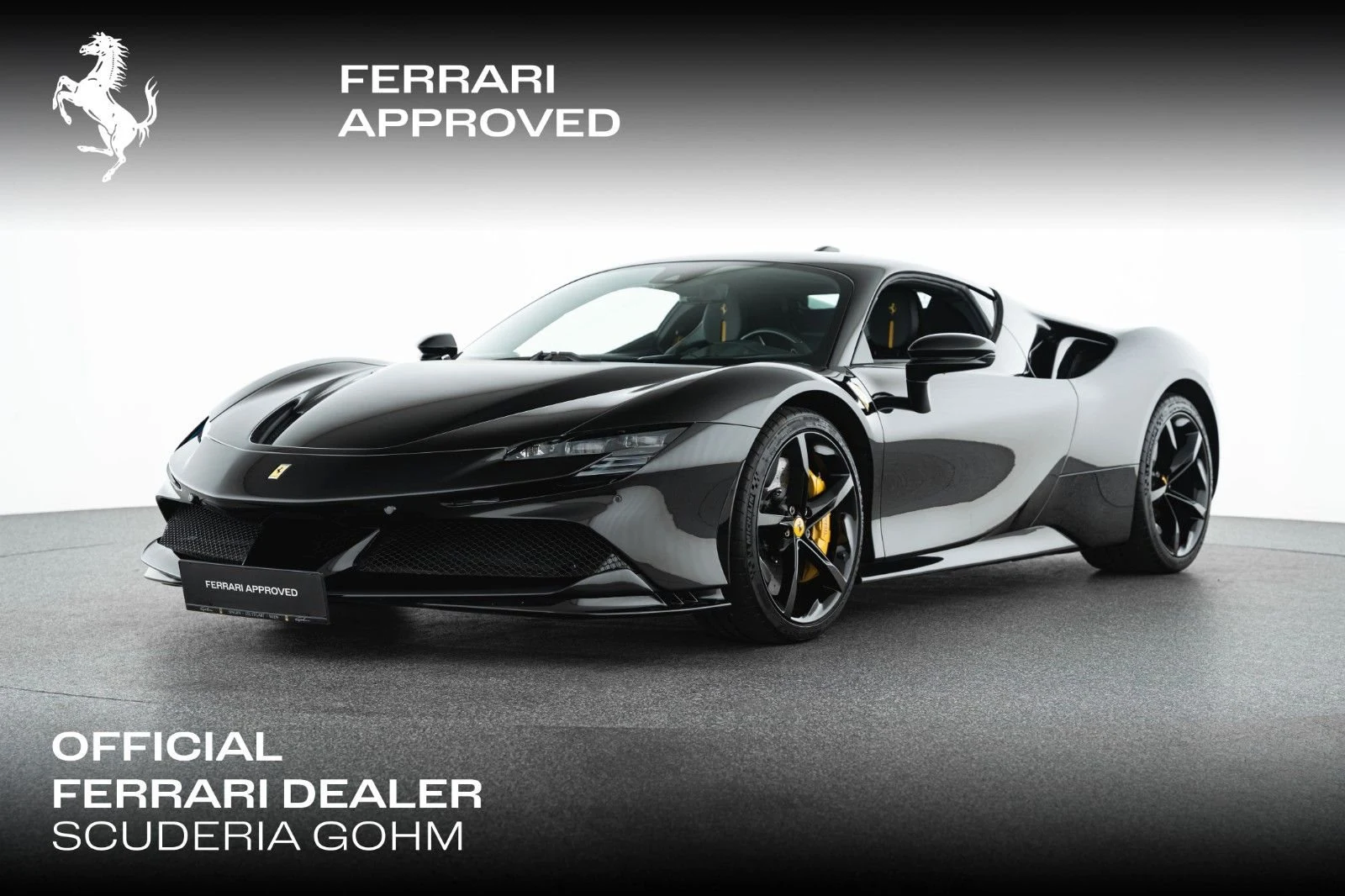 Ferrari SF90 Stradale, full-car front three-quarter view.