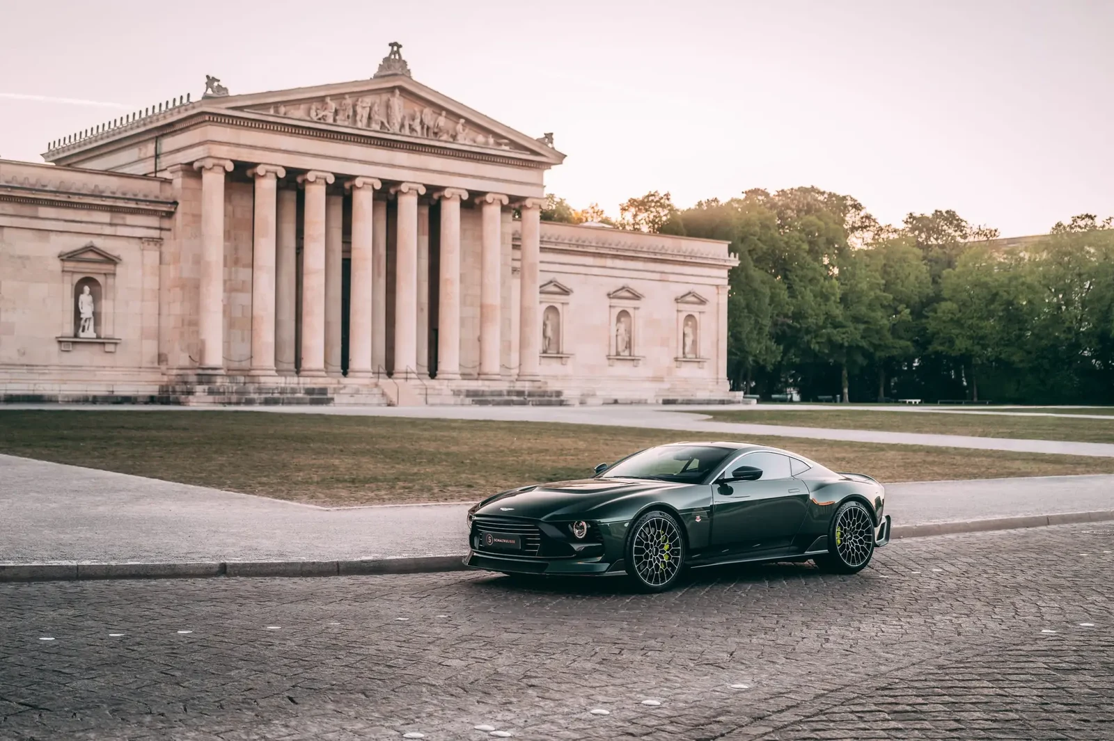 Aston Martin Valour, full-car front three-quarter view.