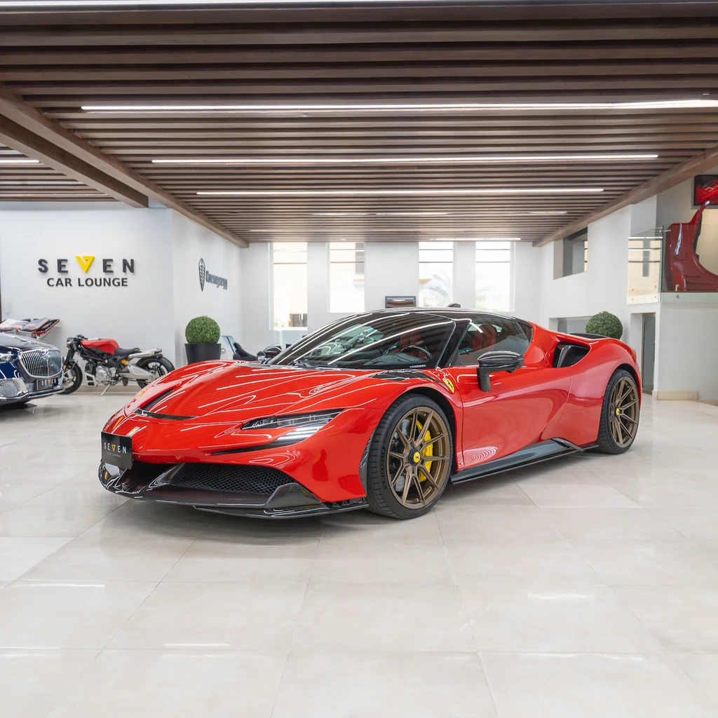 Ferrari SF90 Stradale · Rosso Corsa · Seven Car Lounge