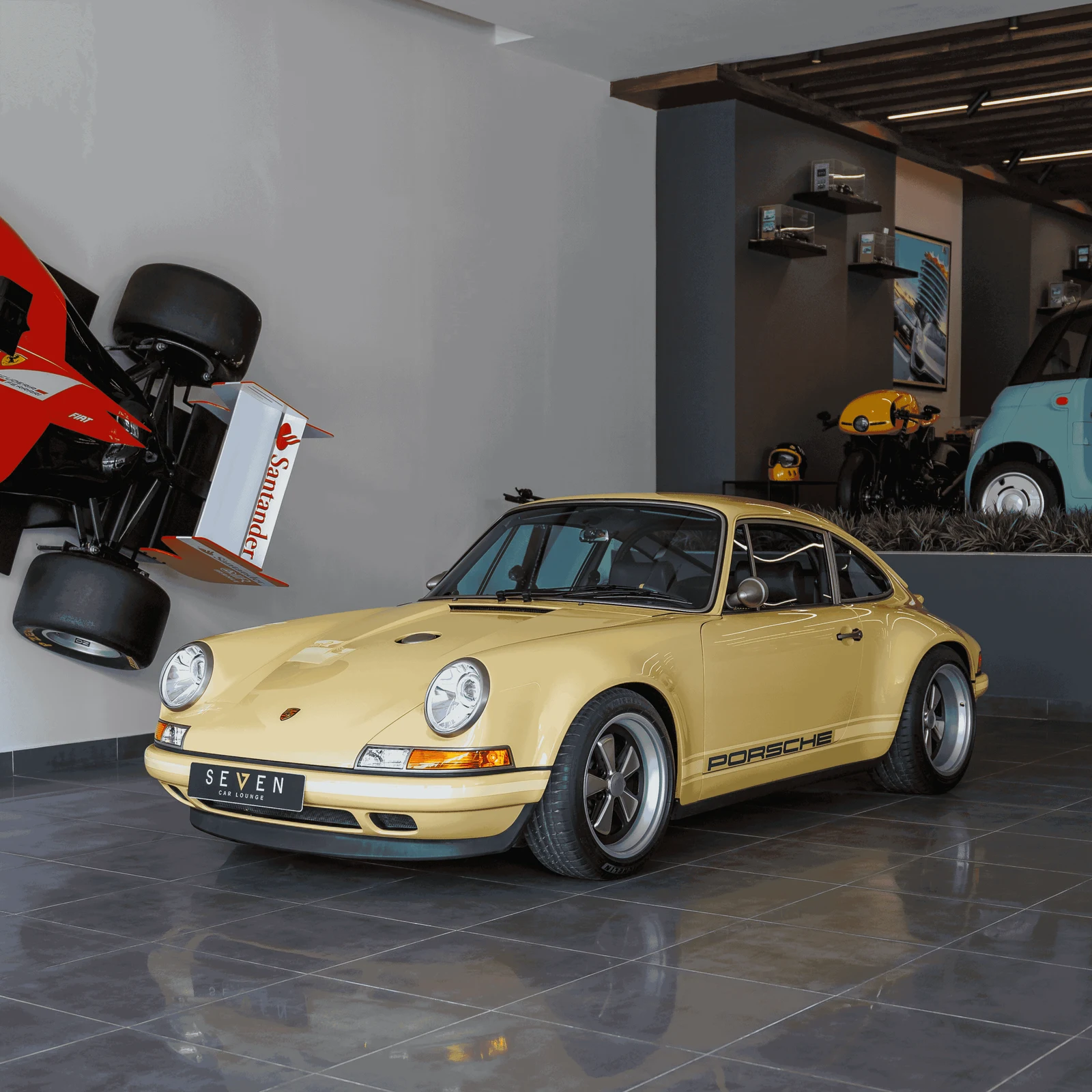 Porsche 911 (964) Reimagined by Singer · Pastel Yellow · Seven Car Lounge