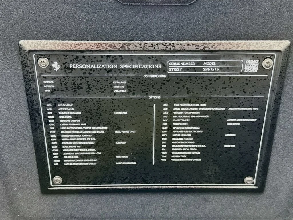 2024 Ferrari 296 GTS, 17/20