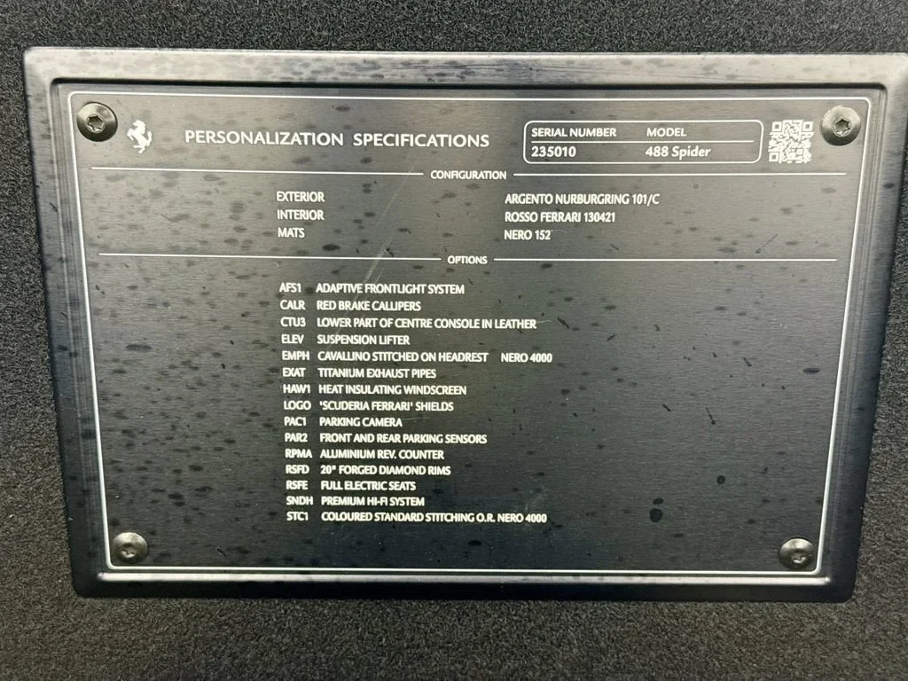 2018 Ferrari 488 Spider, 17/20