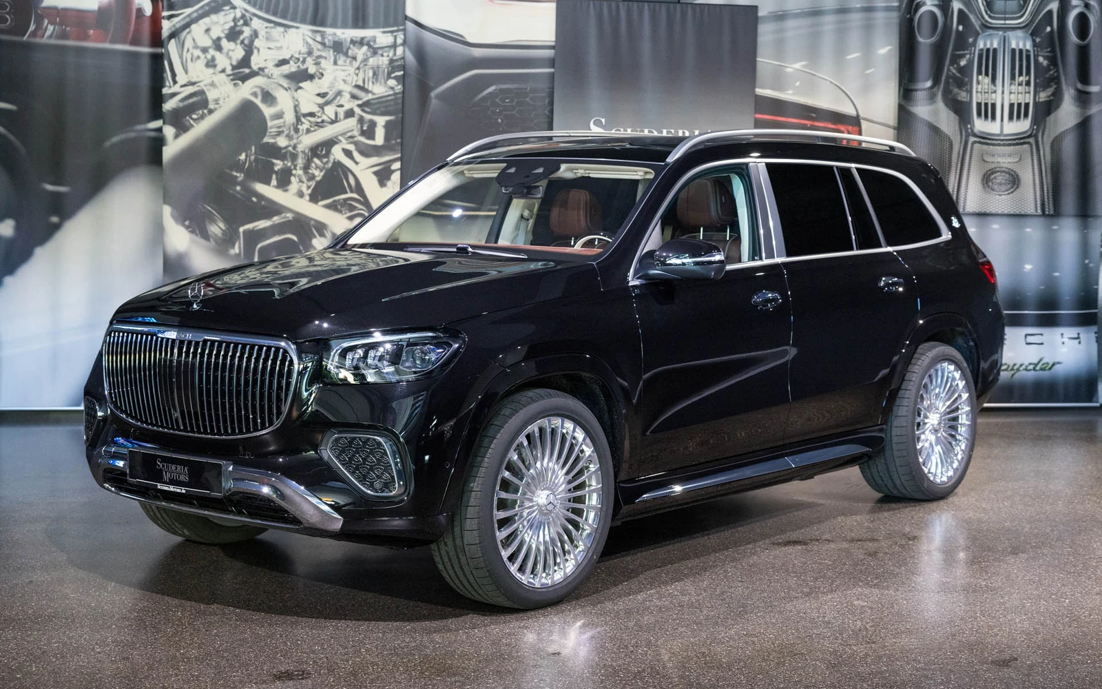 Mercedes-Maybach GLS 600, full-car front three-quarter view.