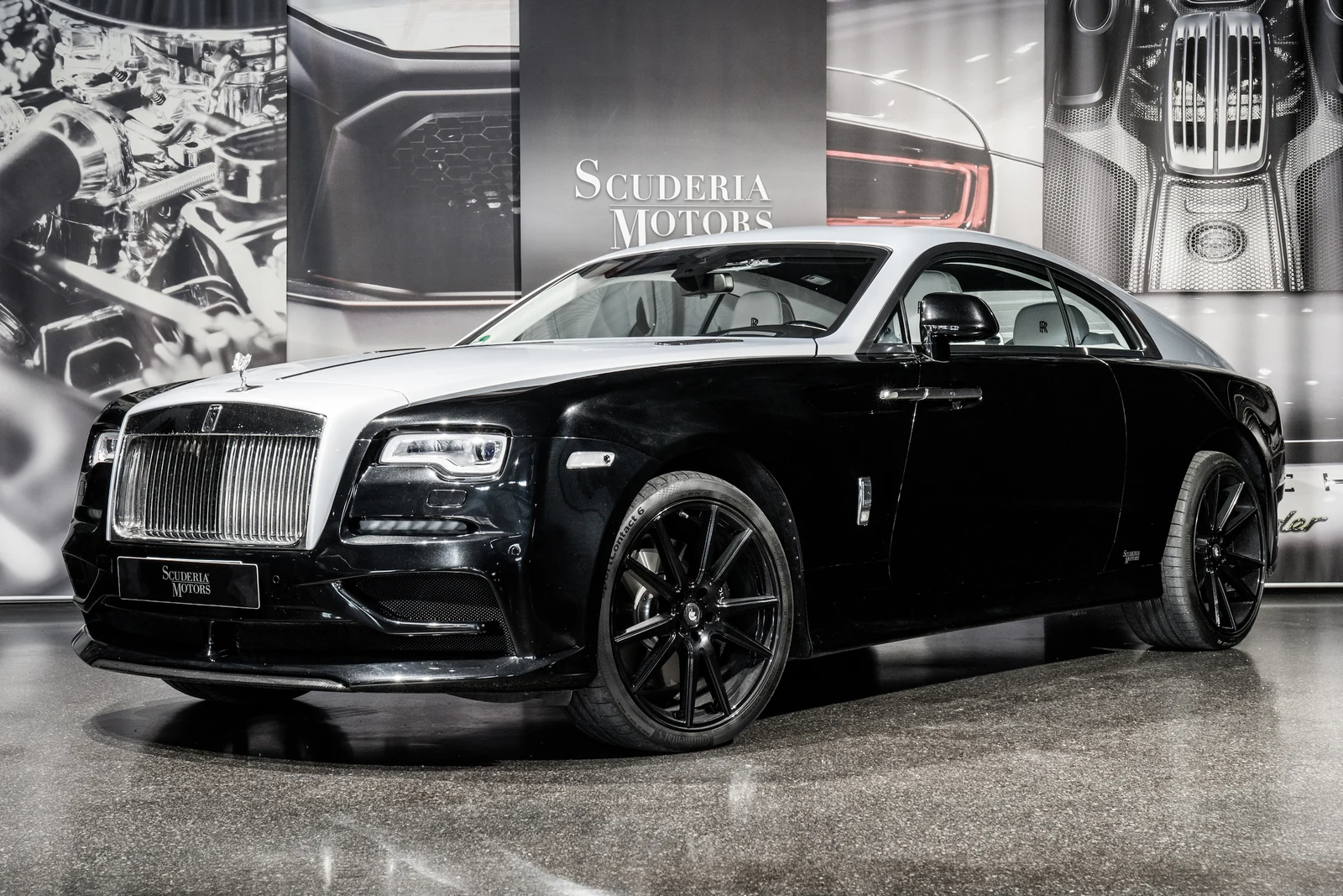 Rolls-Royce Wraith by ARES Design, full-car front three-quarter view.