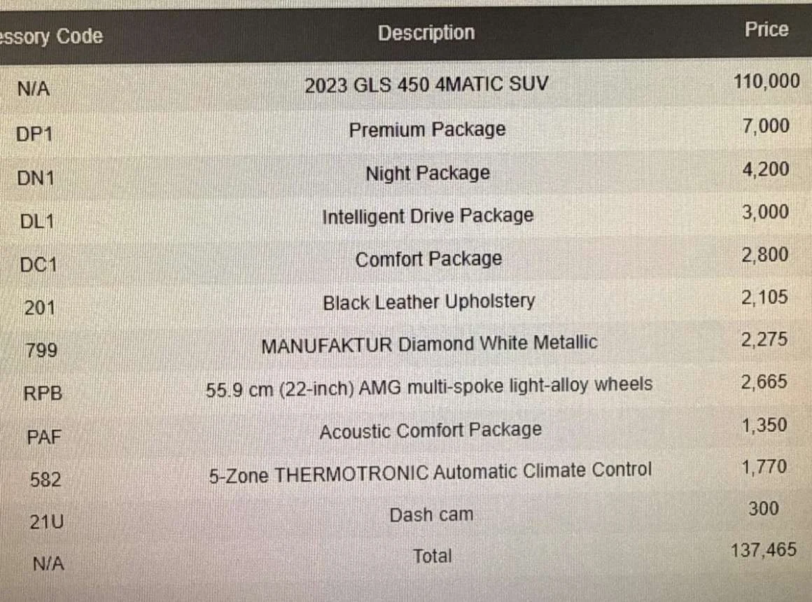 2023 Mercedes-Benz GLS 450 4MATIC (X167), 8/30