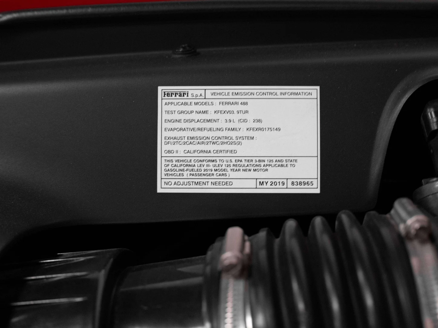 2019 Ferrari 488 GTB, 26/29