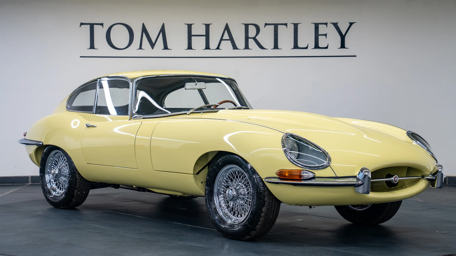 Jaguar E-Type Series 1 4.2 Fixed Head Coupé · Pale Primrose · Tom Hartley