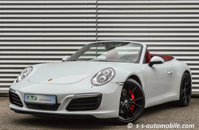 Porsche 911 (991) Carrera S Cabriolet, full-car front three-quarter view.