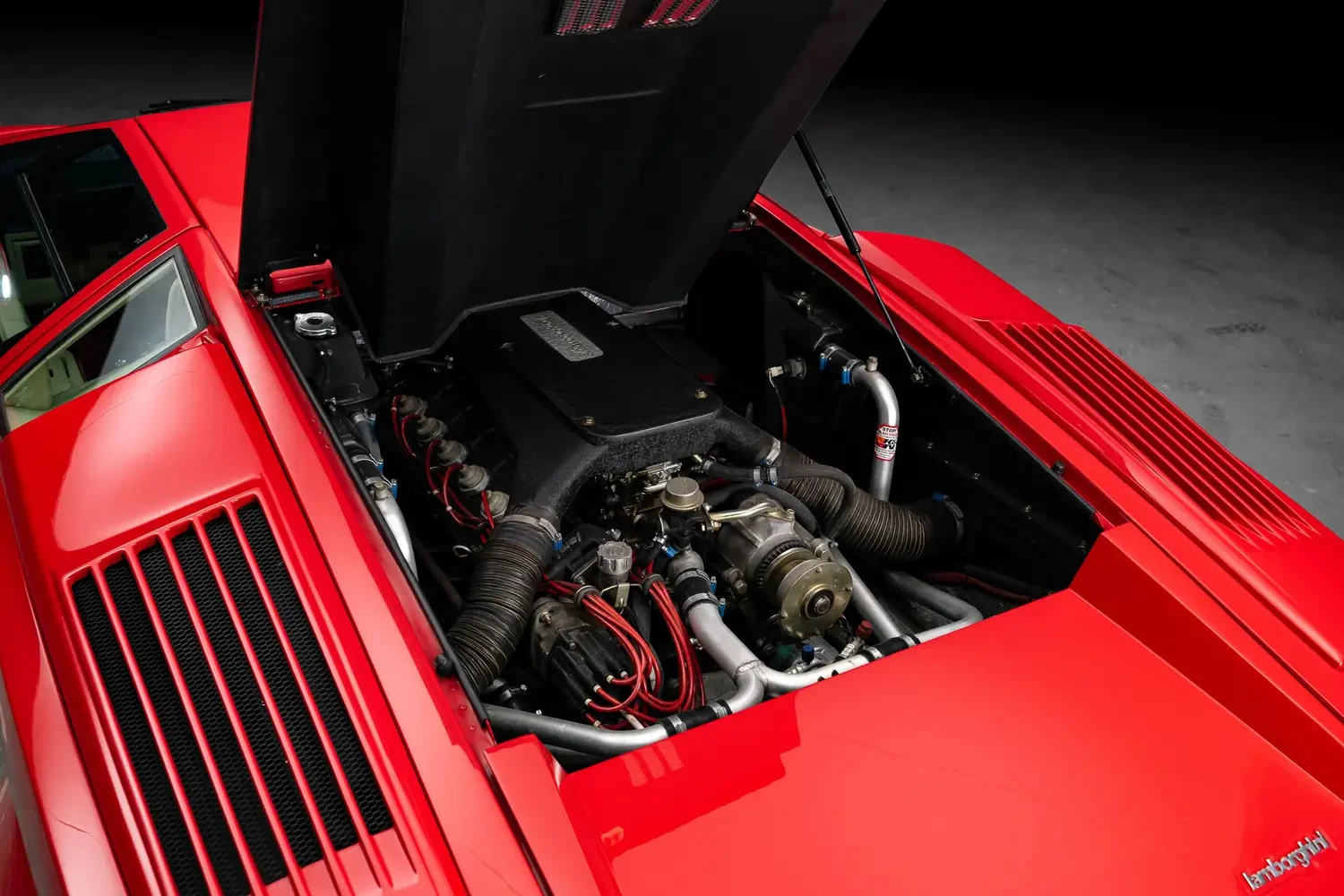 1989 Lamborghini Countach 25th Anniversary engine