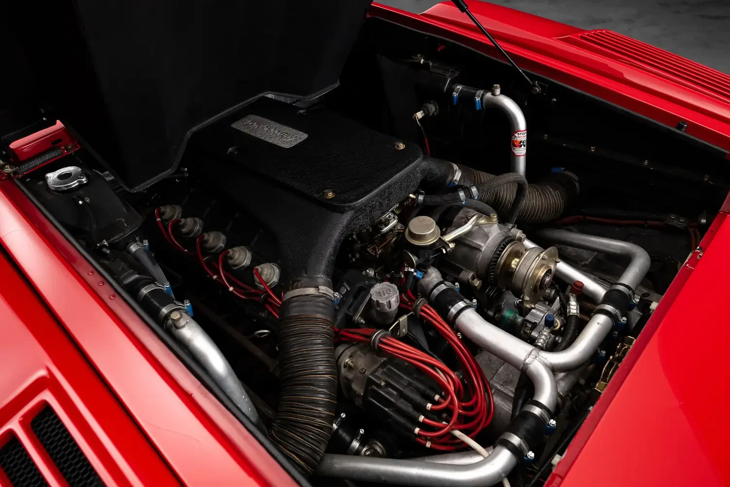 1989 Lamborghini Countach 25th Anniversary engine