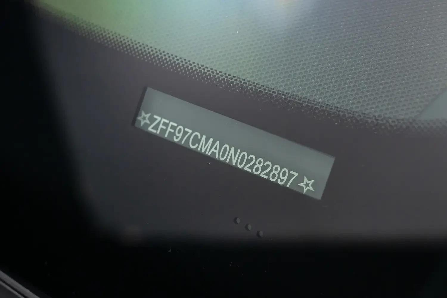 2022 Ferrari 812 GTS interior, door sill