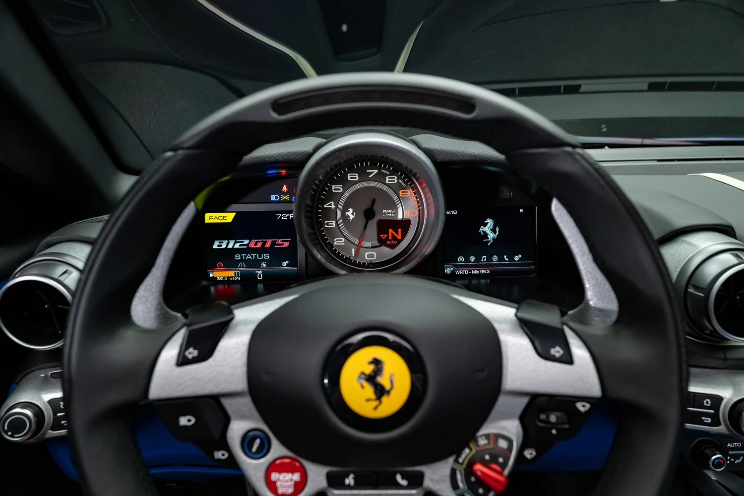 2022 Ferrari 812 GTS interior, dashboard
