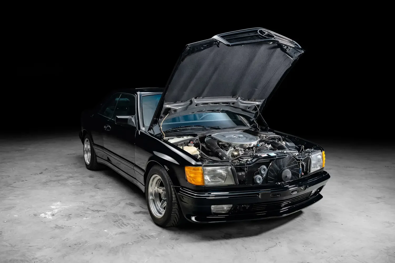 1987 Mercedes-Benz 560 SEC AMG 6.0 for sale, exterior, Black