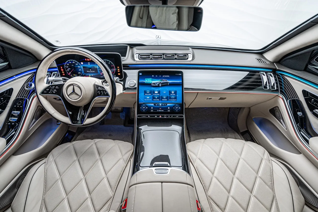 2024 Mercedes-Benz S 680 Maybach Armored B6 interior, magmagrau