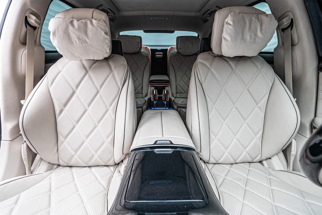 2024 Mercedes-Benz S 680 Maybach Armored B6 interior, seats, magmagrau
