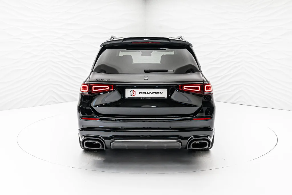 2024 BRABUS GLS 600, rear three-quarter view, Obsidianschwarz metallic