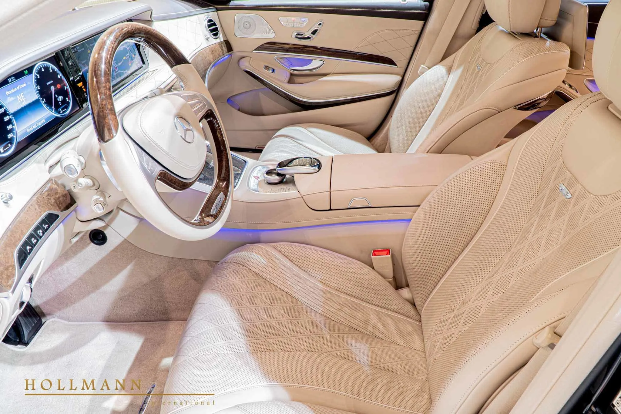 2018 Mercedes-Maybach S 600 GUARD B7/VR9 ARMOURED - Hollmann interior, seats, Beige