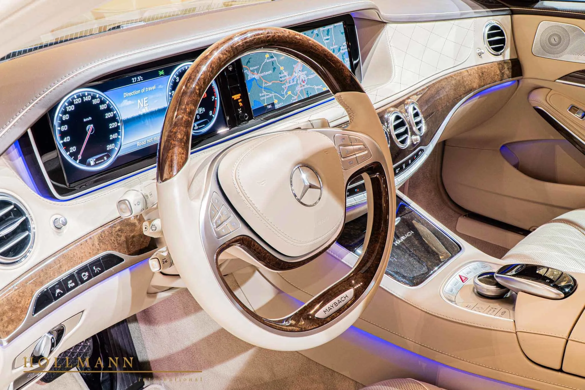 2018 Mercedes-Maybach S 600 GUARD B7/VR9 ARMOURED - Hollmann interior, dashboard, Beige