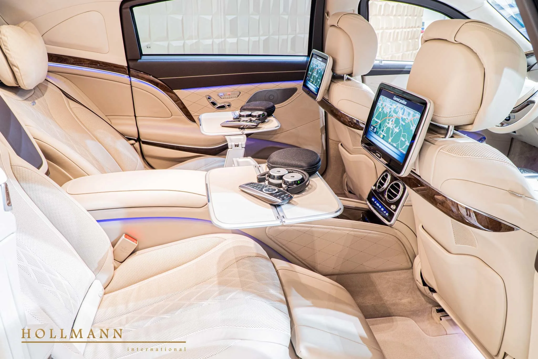 2018 Mercedes-Maybach S 600 GUARD B7/VR9 ARMOURED - Hollmann interior, seats, Beige