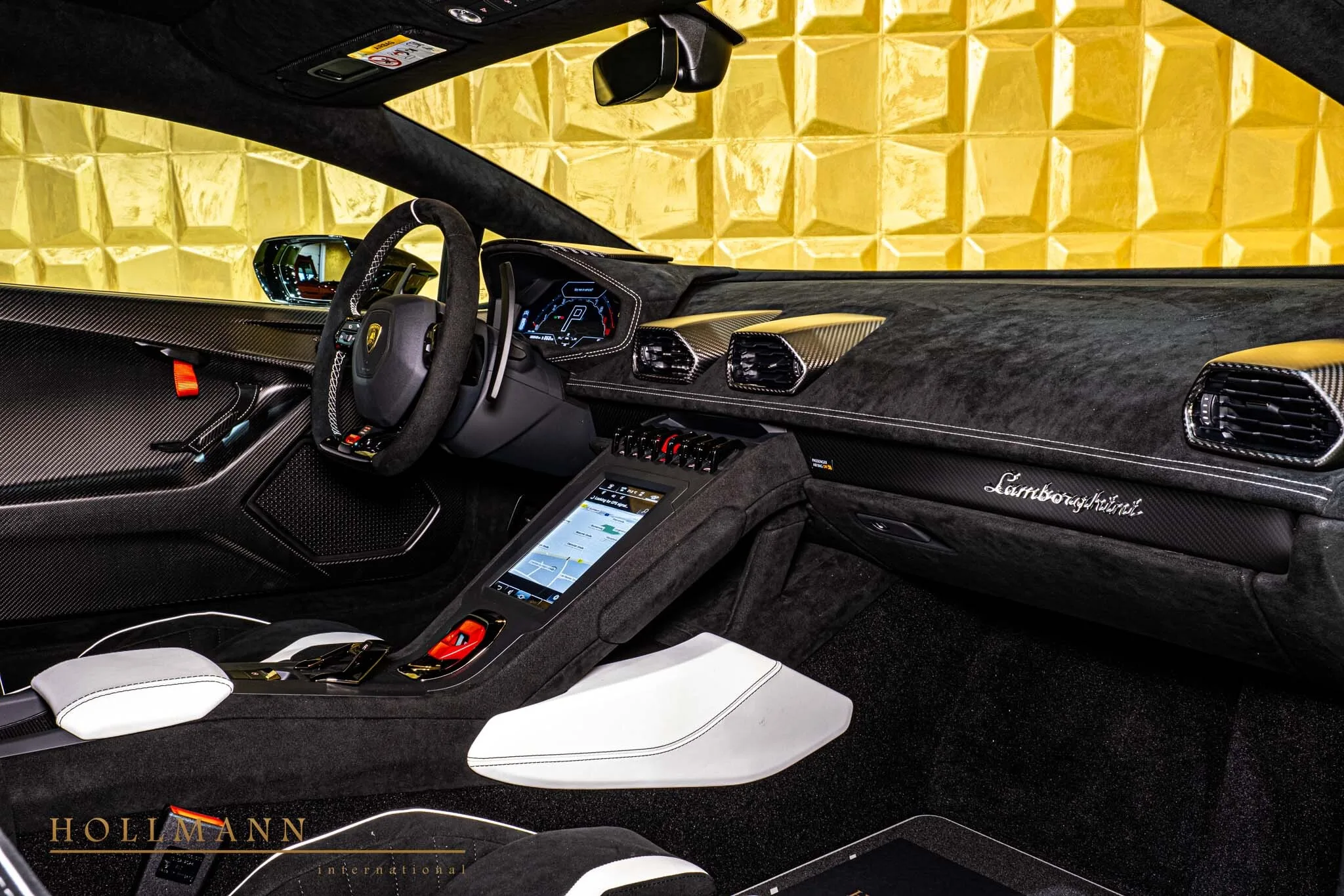 2024 Lamborghini Huracán STO interior, Nero Cosmus