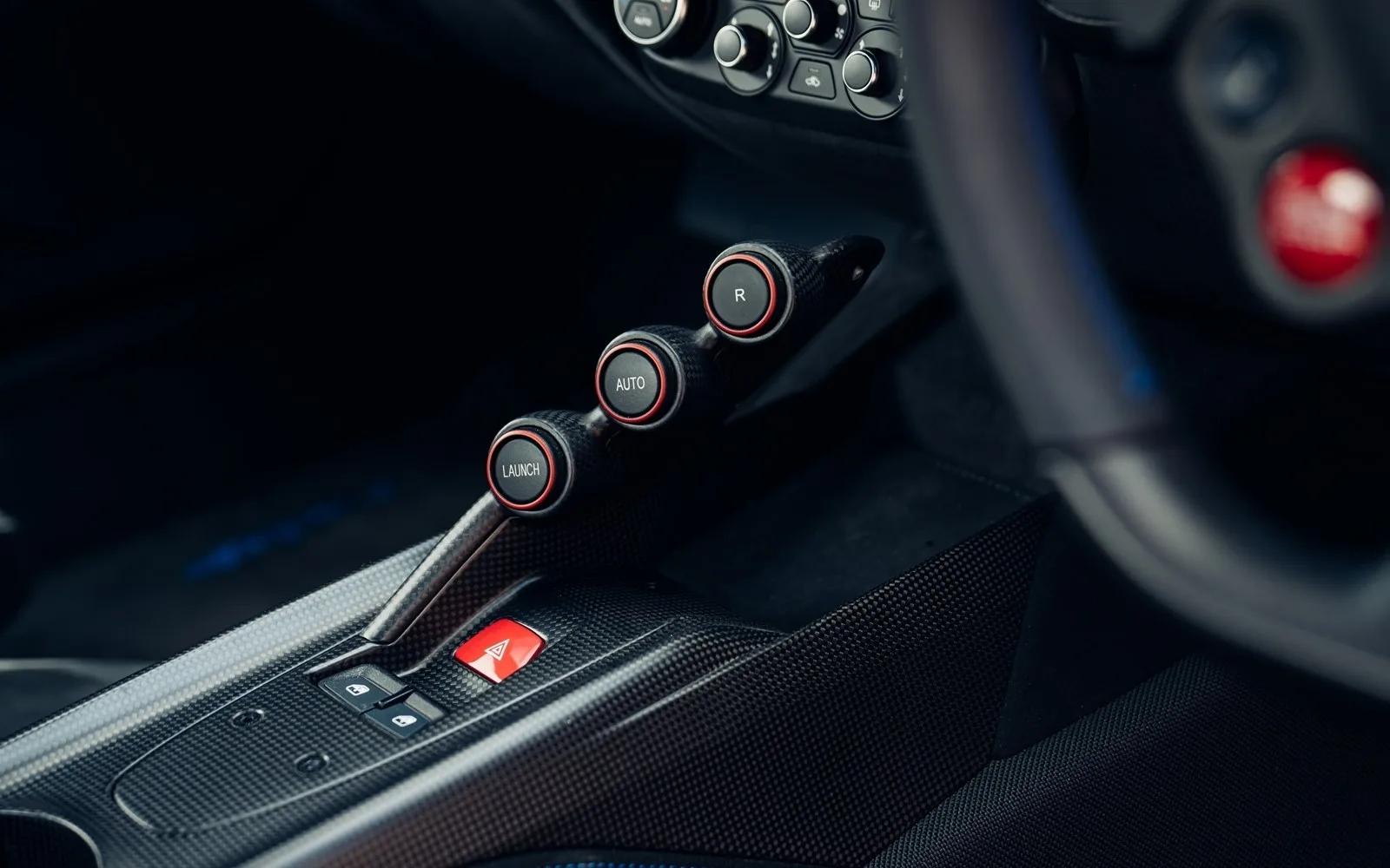 2017 Ferrari F12tdf interior, center console
