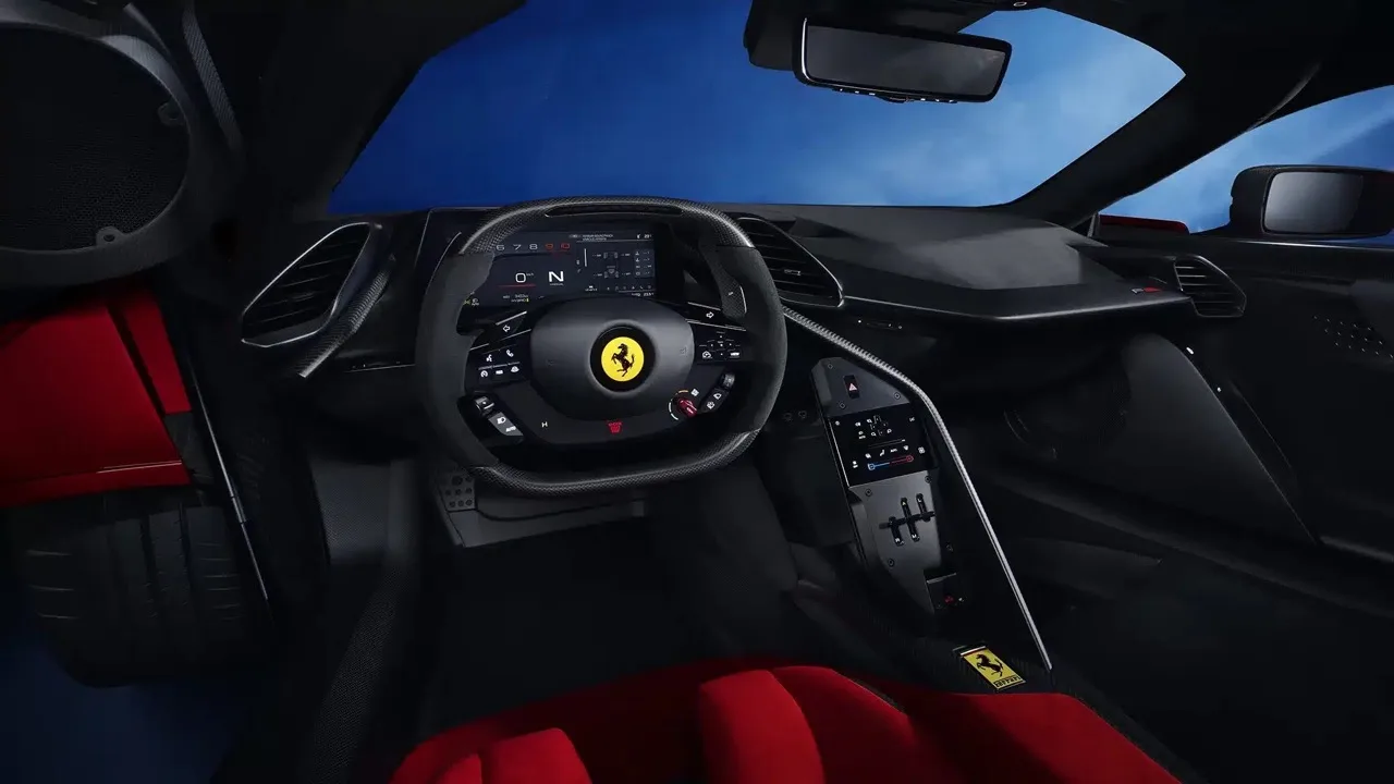 2025 Ferrari F80 interior, dashboard