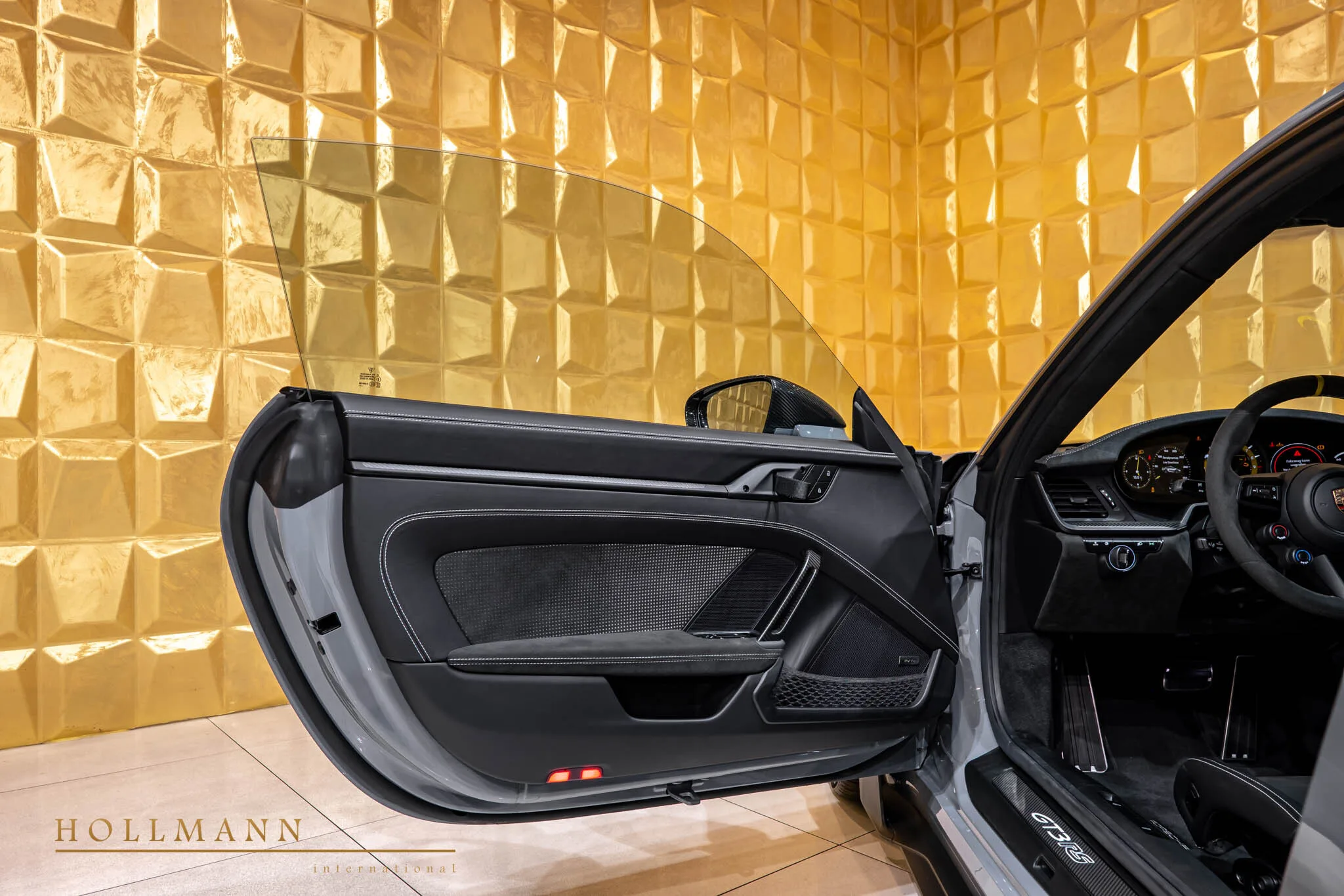 2024 PORSCHE 911 GT3 RS interior, door panel, Race-Tex Black/GT Silver