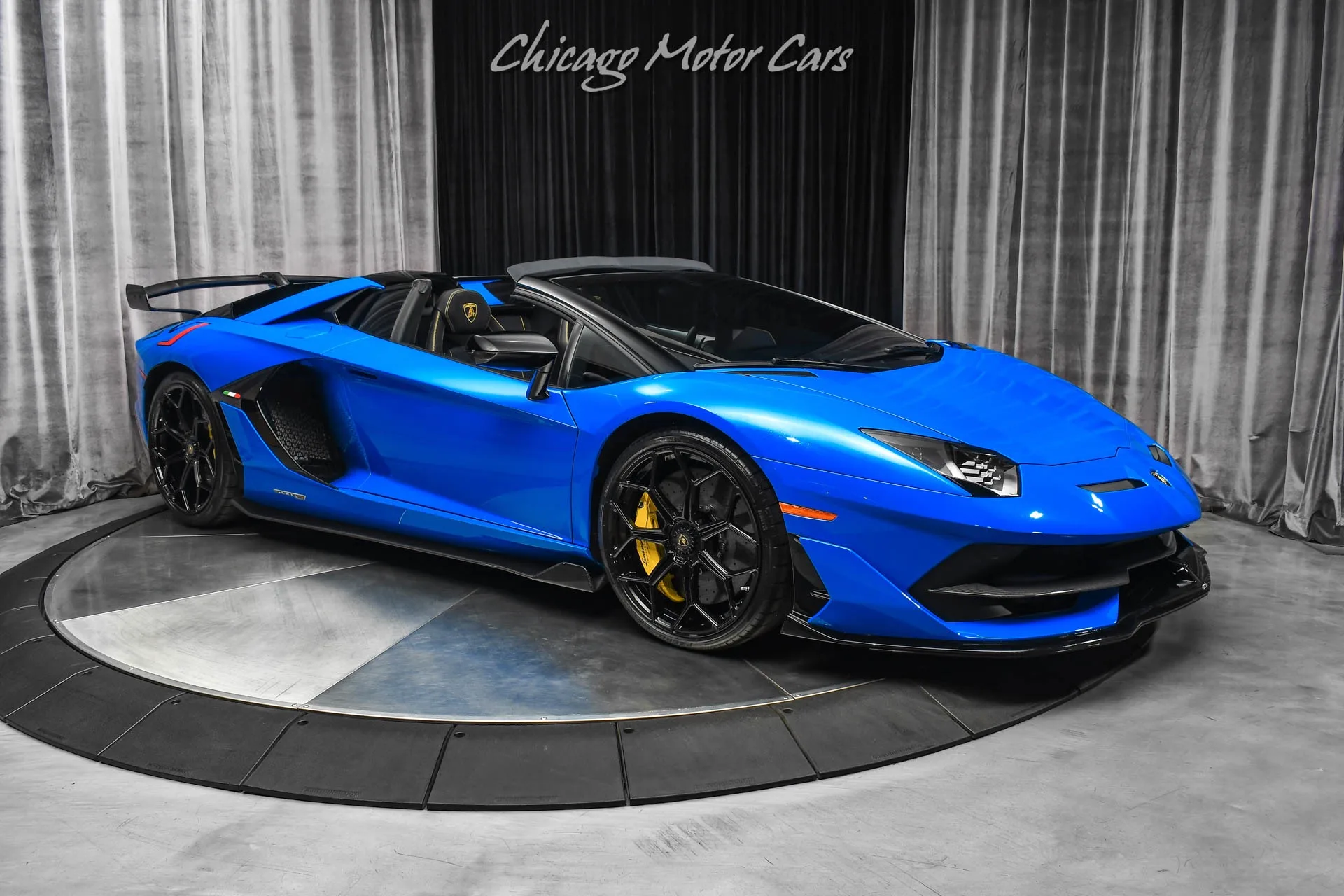 2021 Lamborghini Aventador LP770-4 SVJ Roadster for sale, exterior, Blu Nila Glittered