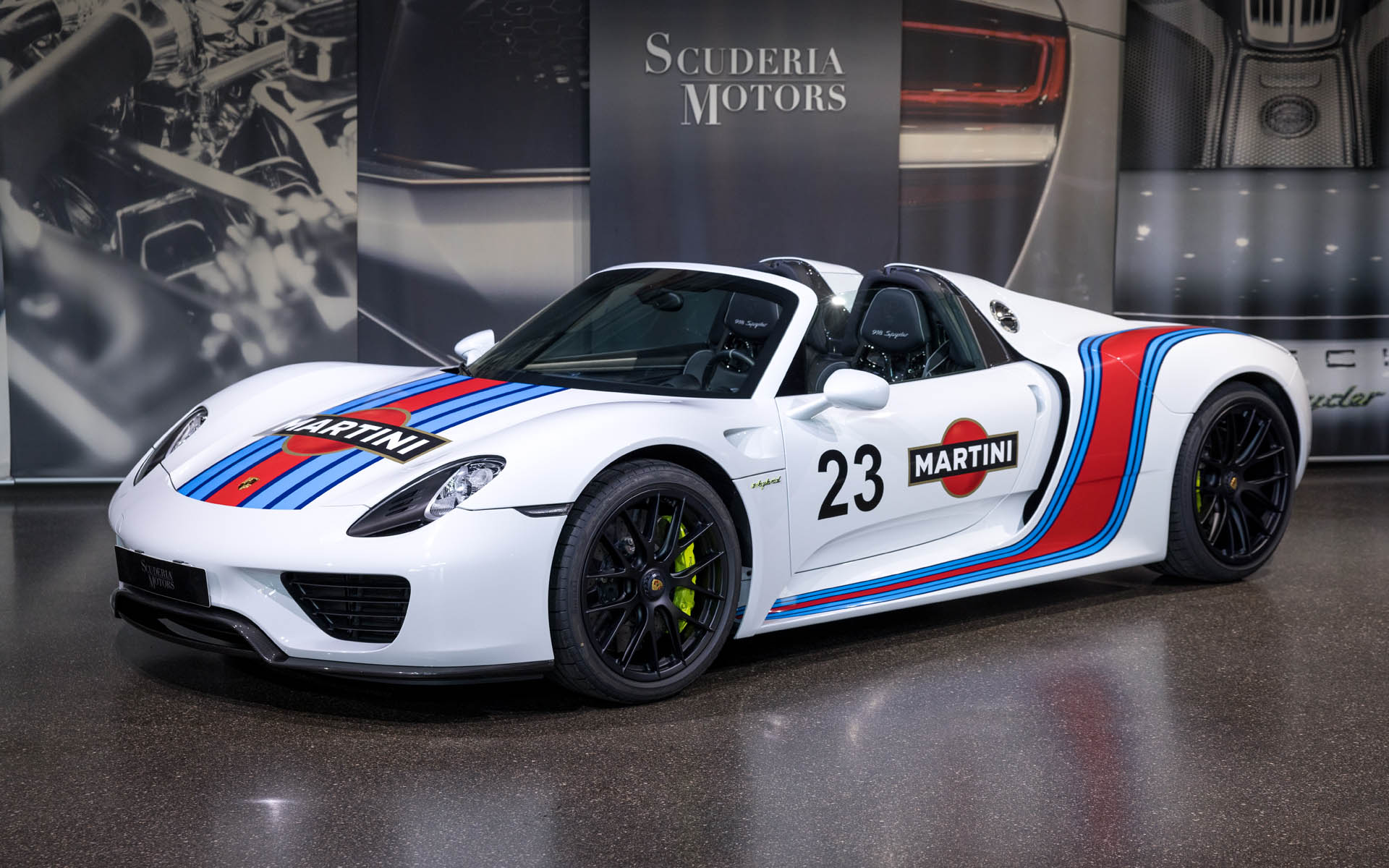 2015 Porsche 918 Spyder Weissach Package Martini Edition