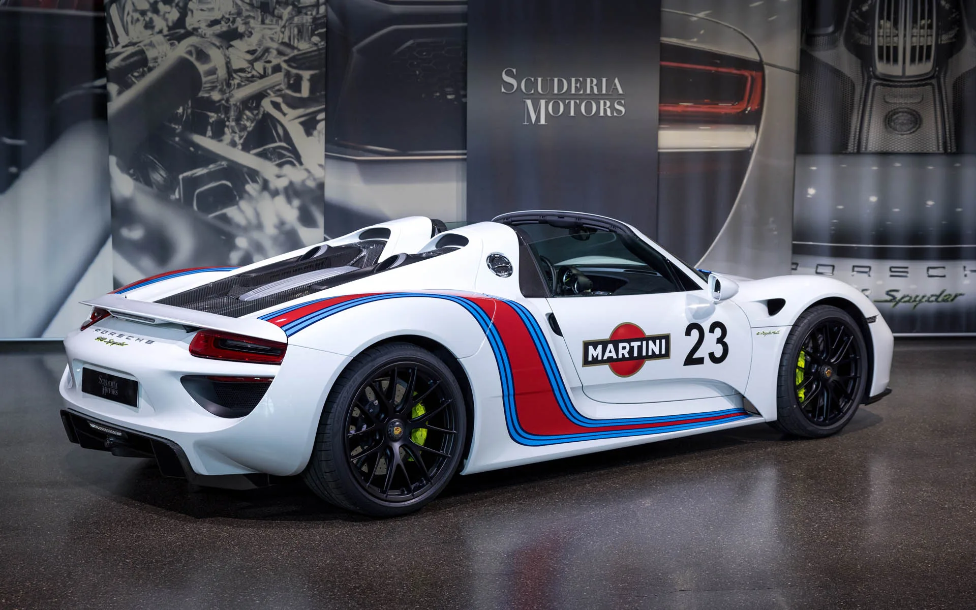 2015 Porsche 918 Spyder Weissach Package Martini Edition for sale, exterior