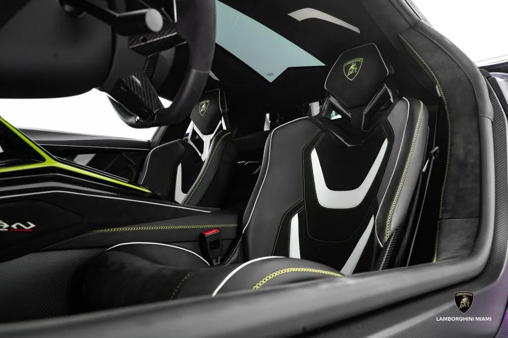 2020 Lamborghini Sián FKP 37 interior, Nero Cosmus