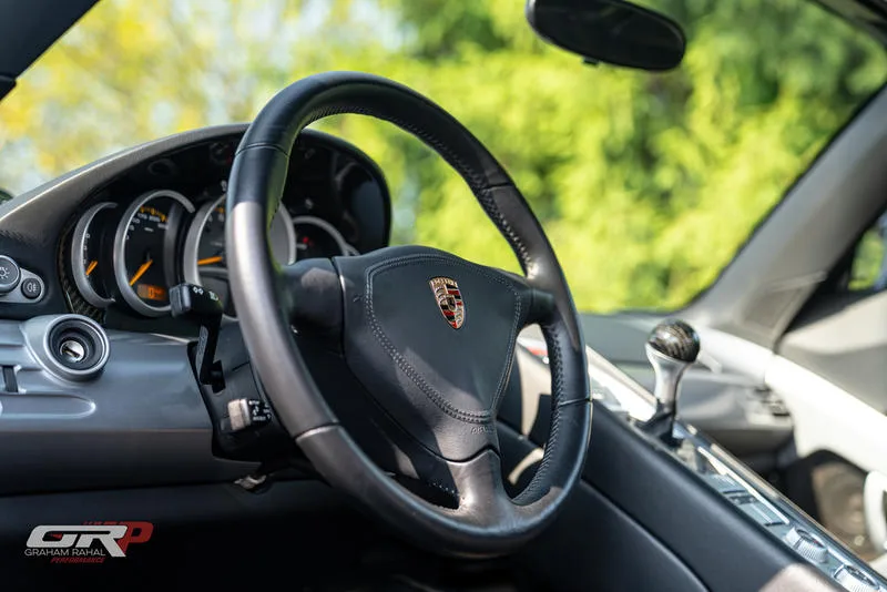 2004 Porsche Carrera GT interior, steering wheel
