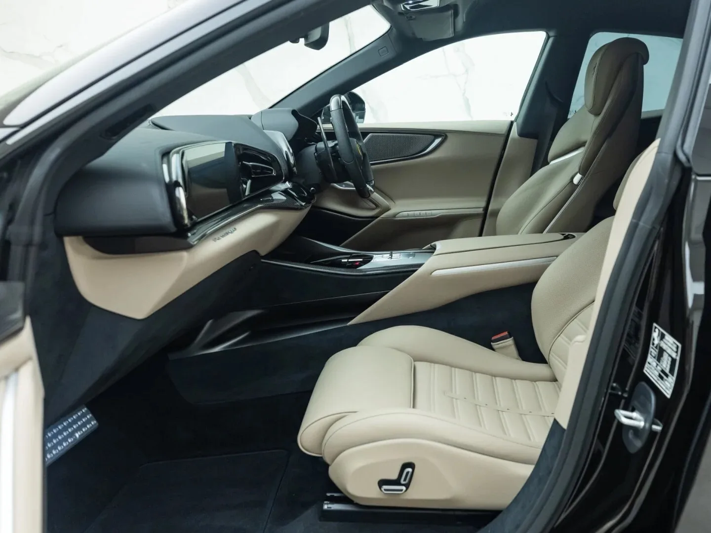 2024 Ferrari Purosangue interior, seats, Tortora Leather