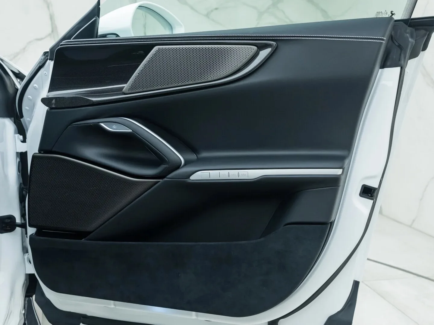 2024 Ferrari Purosangue interior, door panel, Nero Leather