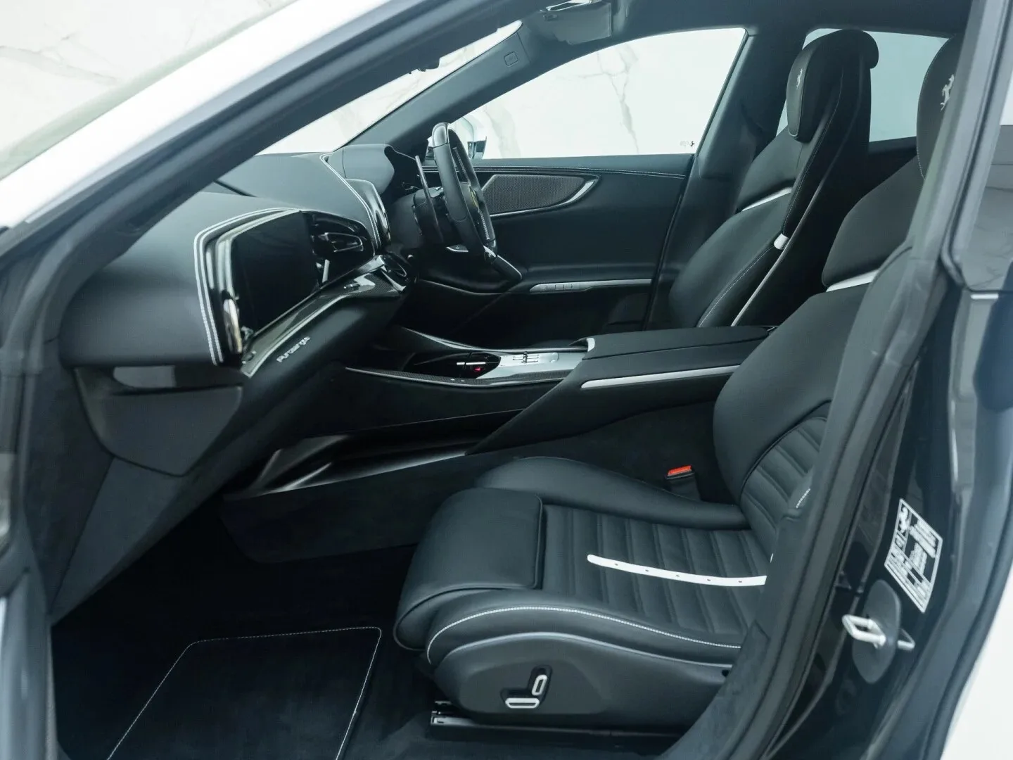2024 Ferrari Purosangue interior, seats, Nero Leather