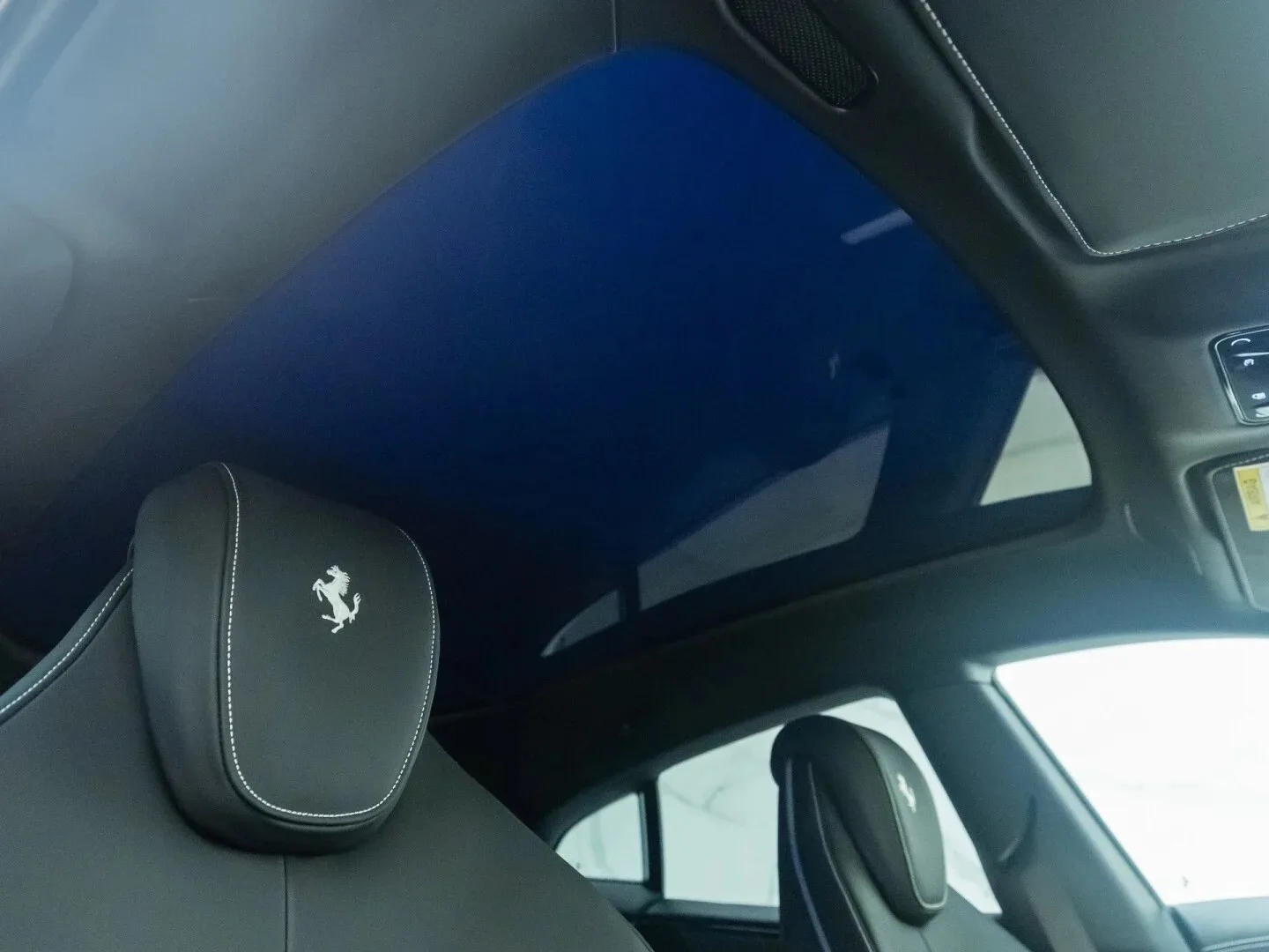 2024 Ferrari Purosangue interior, door panel, Nero Leather