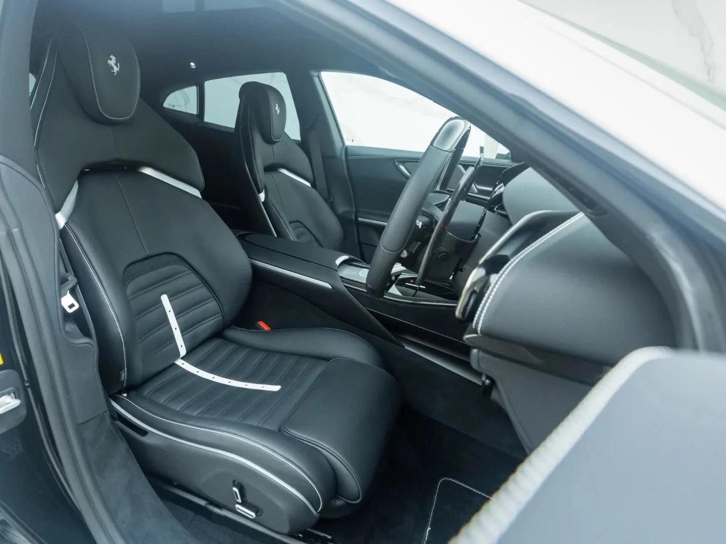 2024 Ferrari Purosangue interior, seats, Nero Leather